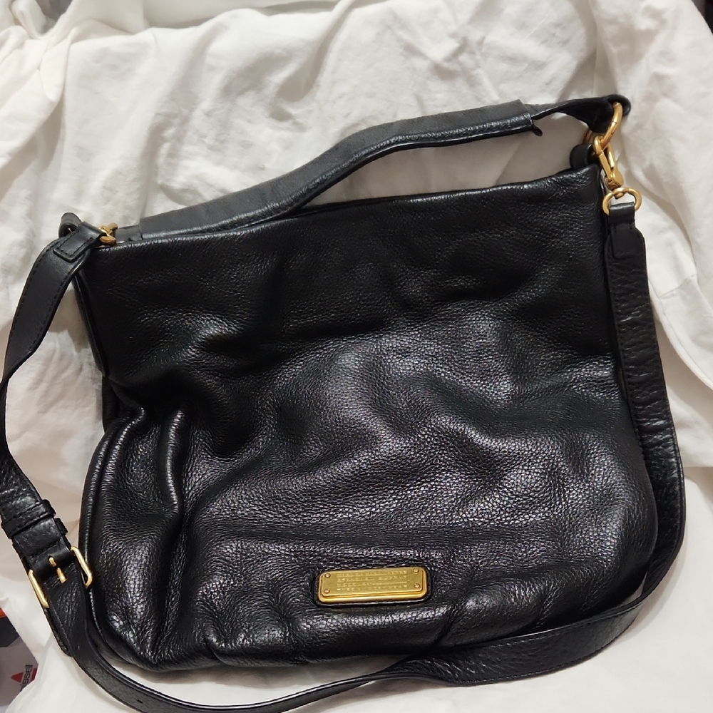 MbMJ Q Hillier Hobo Messenger Leather Bag